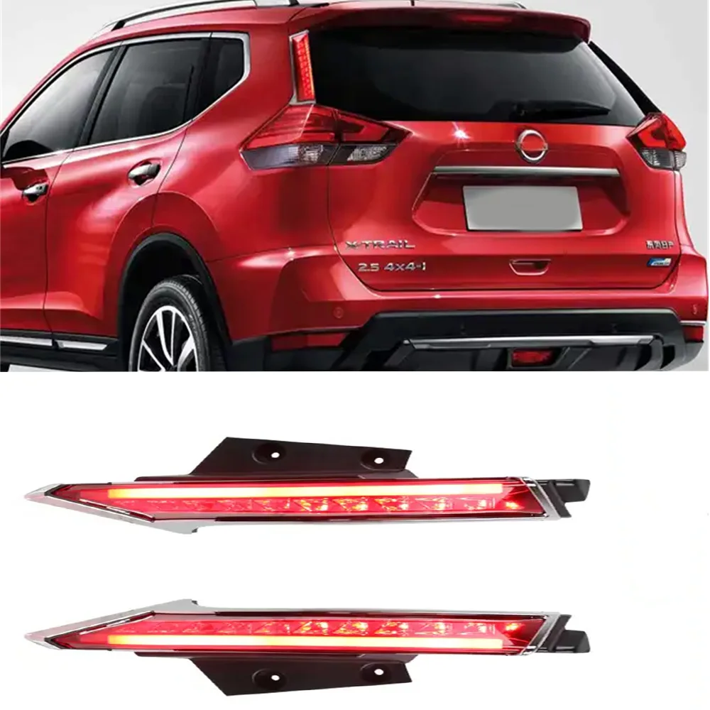 

For Nissan X-trail/ Rogue 2014 2015 2016 Car LED Rear Trunk Pillar Light Column Brake LED Lamp Driving Light