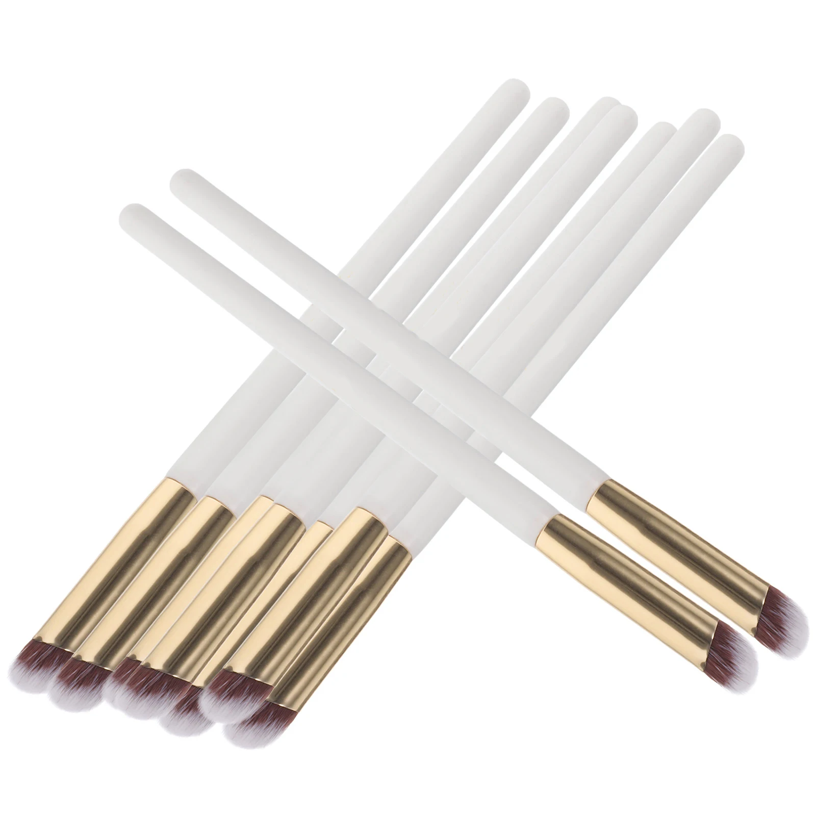 

10pcs Thumb Concealer Brush Under Eye Brush Angled Eye Makeup Blending Foundation Professional Fiber Wool Beauty Tools