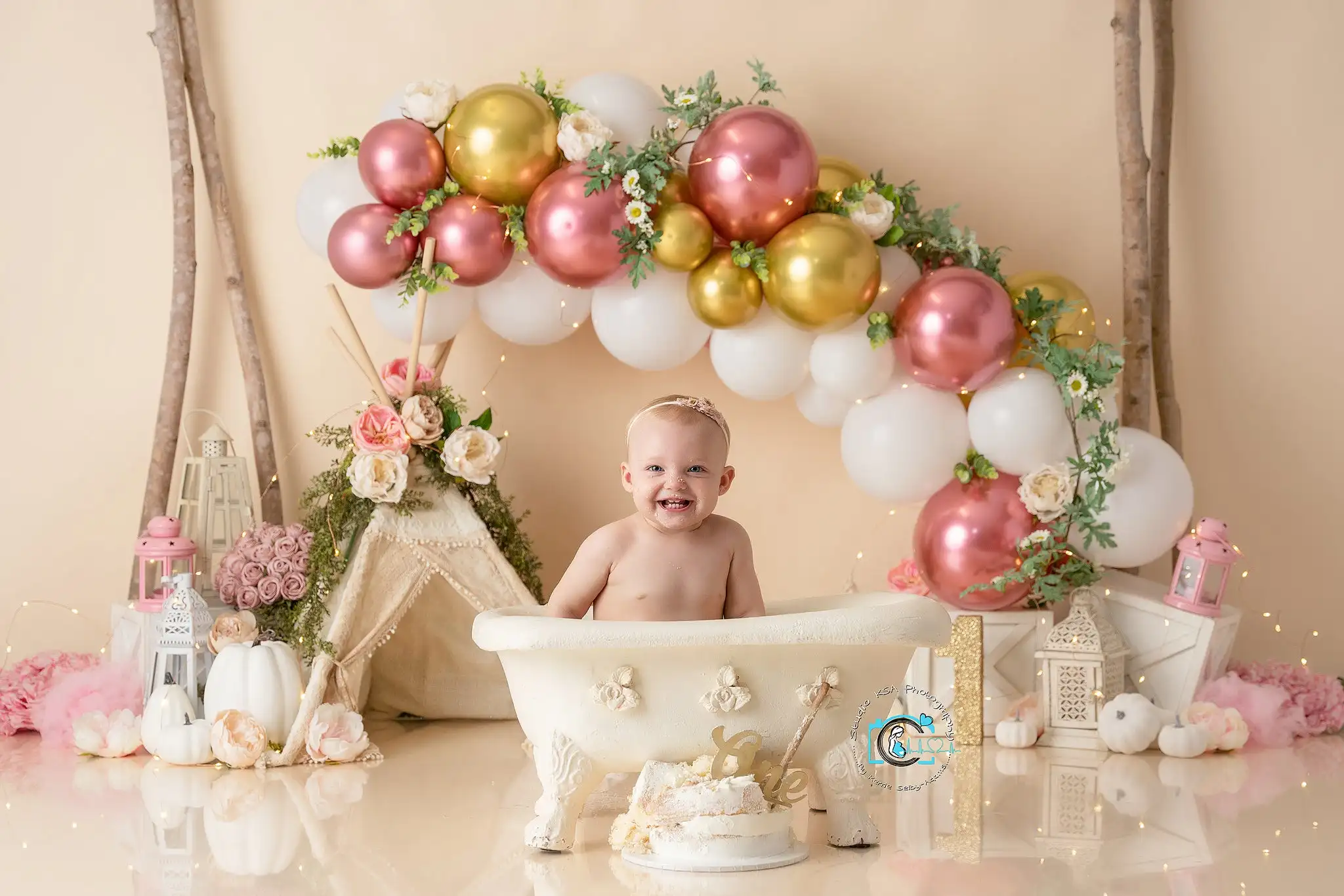 Charleighs Pink Circus Photography Backdrop Kids Baby Cake Smash Photocall Decors Child Girls Adult Birthday Studio Backgrounds