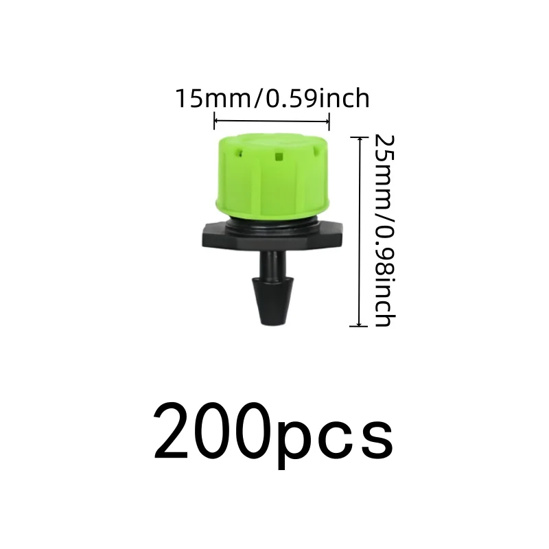 200 pcs Water Flow Control Nozzles for Vegetable Garden Sprinkling, Efficient Water Saving, Independent Switch Valve