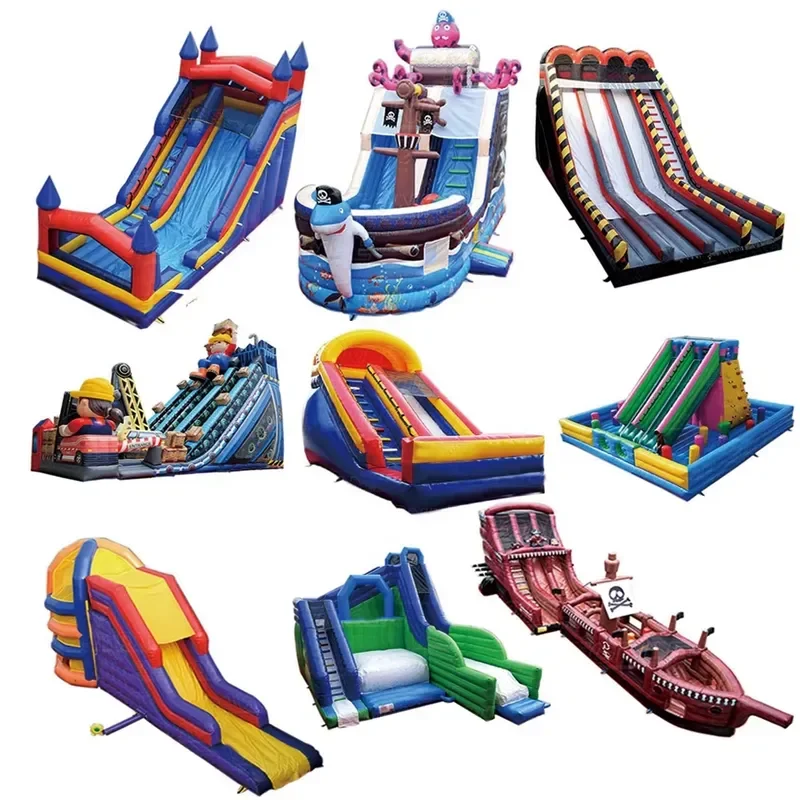 Outdoor Kid Adult Party Jumping Bouncy Castle Waterslide Inflatable Sliding Water Slide for Inflatable Swimming Pool Water