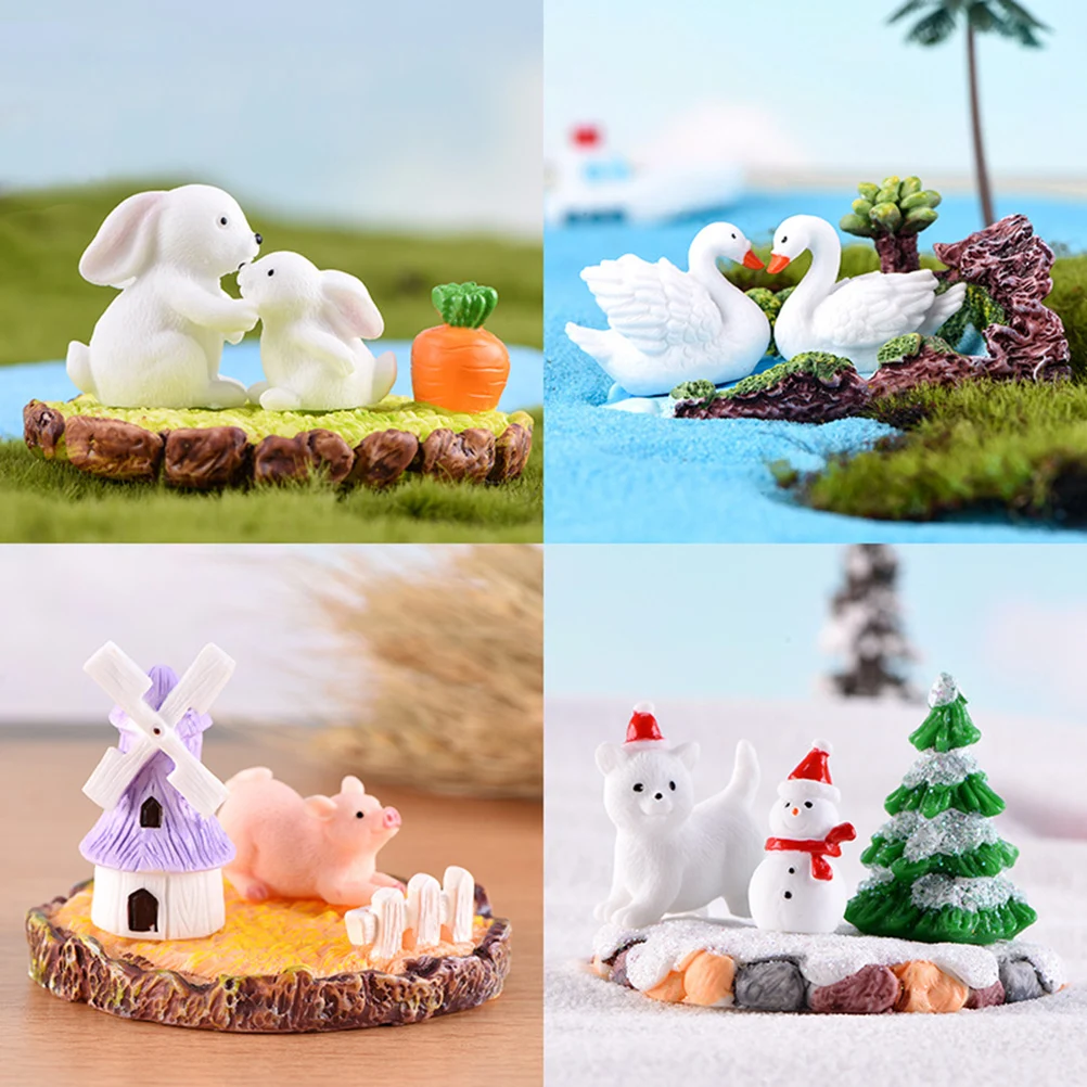 

Summer naments Mini Garden Desktop Decoration Resin Crafts Squirrel Toy Home Office Bedroom Living Room Kids Room Decor Art