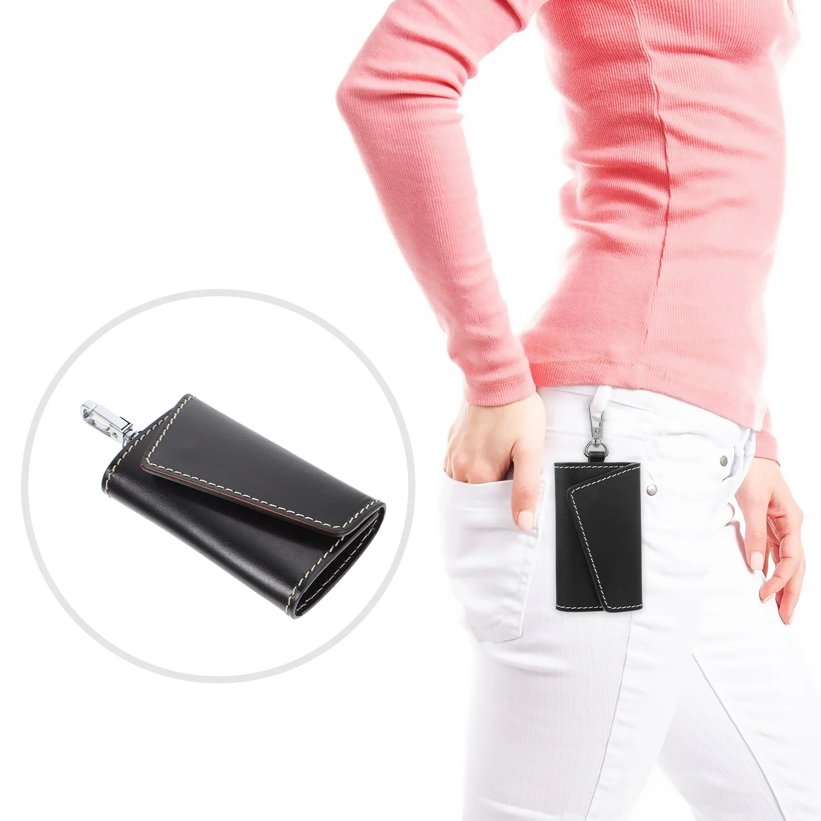 

Lightweight Key Bag Portable Door Key Storage Pouch Compact Protective Scratch Resistant Durable Comfortable Touch