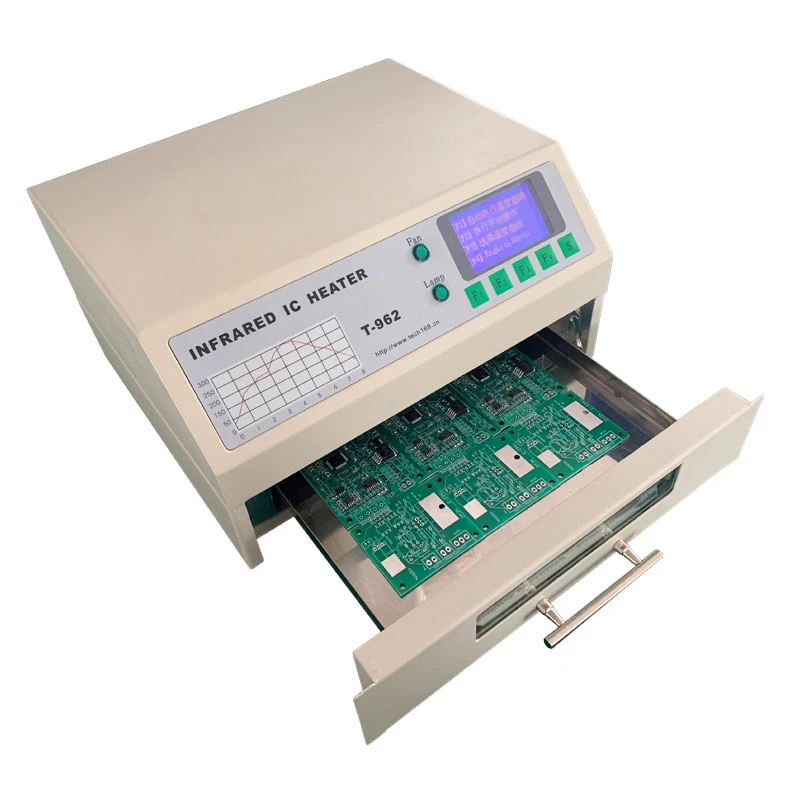 Reflow Soldering Machine Infrared LED IC Heater Reflow Solder with Smoke Channel BGA SMD Rework Solder Station