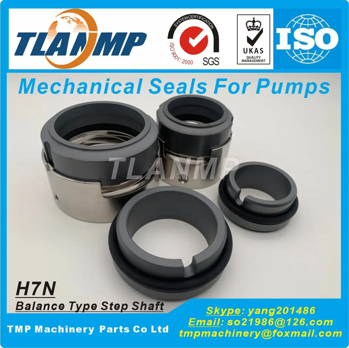 H7N-30 , H7N/30-G9 ,  H7N/30-G91, H75N/30-G9 , H75/30-G115 TLANMP H7N balanced Type Mechanical Seals (Shaft Size:30/35mm)