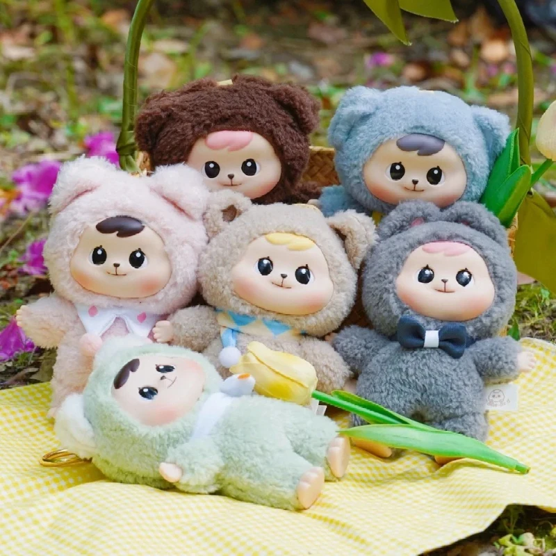 

Spot Bao-ao Cuddle Plush Pendent Blind Box Doll Action Figure Kawaii Doll Bear Plush Toy Collection Model Birthday Gift Girl Toy