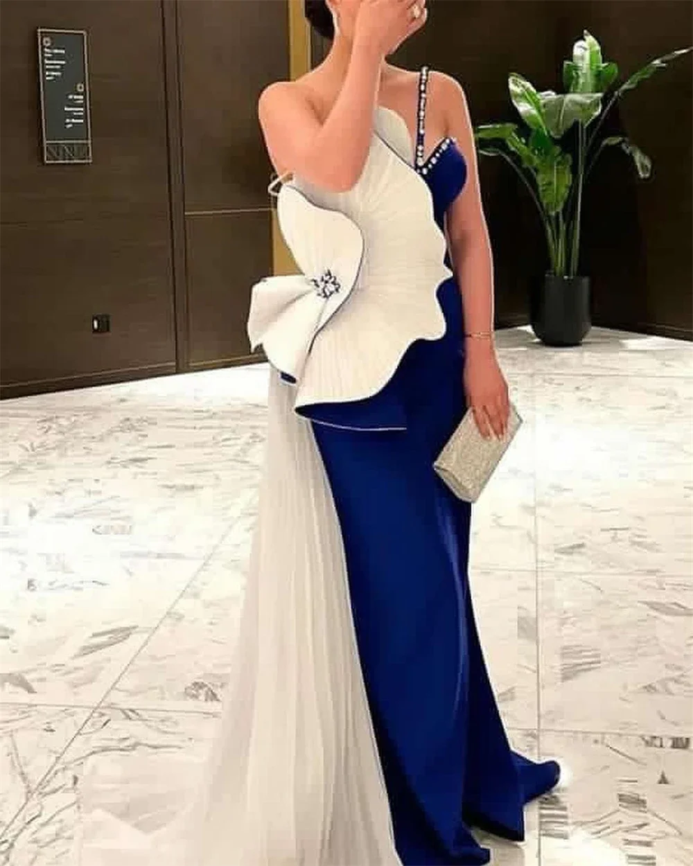 CustomizedYipeisha Prom Dresses High Quality One-shoulder Cocktail Flowers Sequin Satin Occasion Evening Gown Vestido De Festa 롱