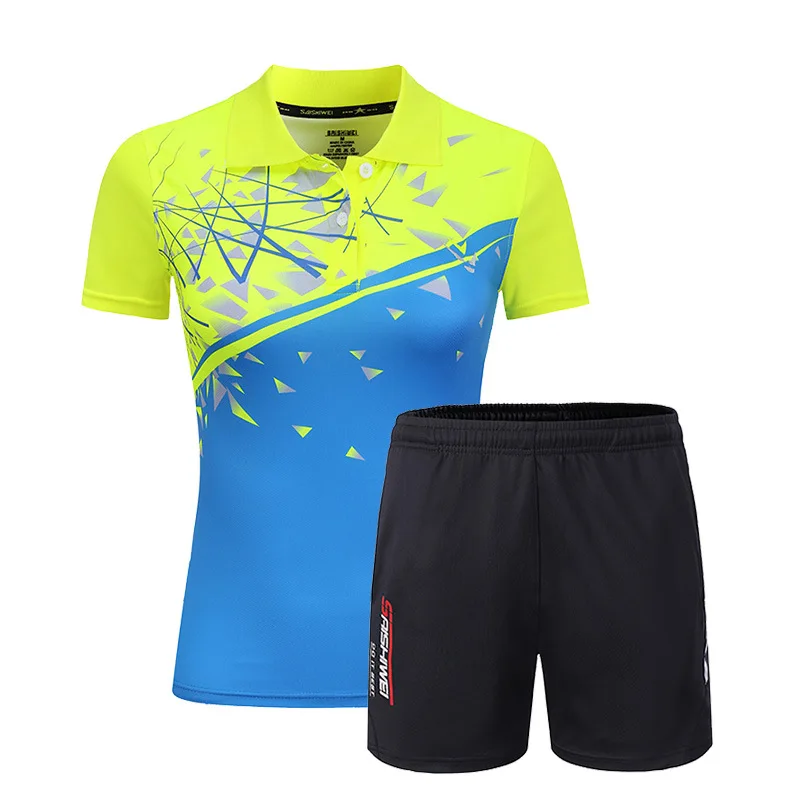 Heren Tennisshirts Set Nieuwe Design Sport Pak Shorts Met Truien Ademend Snel Droog Badminton Tafeltennis Sportkleding