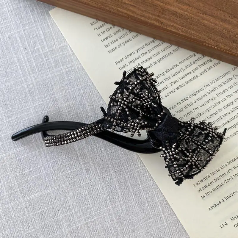 1 Stück Acryl-Haarklammer mit Blumenmuster, Modisches Damen-Haaraccessoire, Luxuriöse Haarspange, Elegante Haarklammer für den Hinterkopf – Detail 6