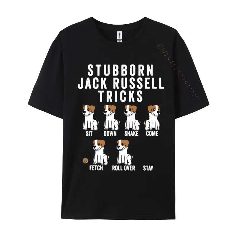 Stubborn Jack Russell Terrier Tricks T-shirt Loose Adult Fashion Tee Tops Oversized Cotton Tshirts Free Shippping Clothes