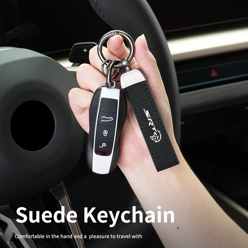 Car Logo Keychain Key Rings For Dodge SRT Hellcat Journey Charger Challenger Caliber Nitro Durango Avenger Dart Caravan Ram-1500