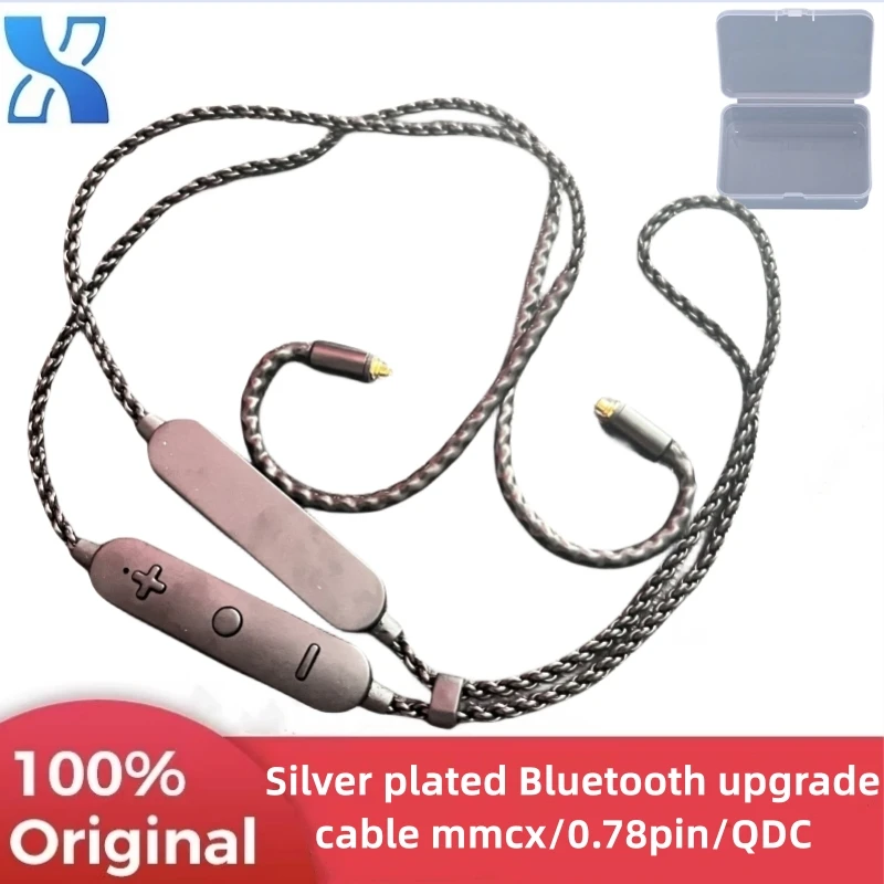 XSL 5.0 Silver Plated Bluetooth Upgrade Cable aptx HD Bluetooth Cable mmcx se535 0.78PIN/QDC KZ Earphone Bluetooth Cable