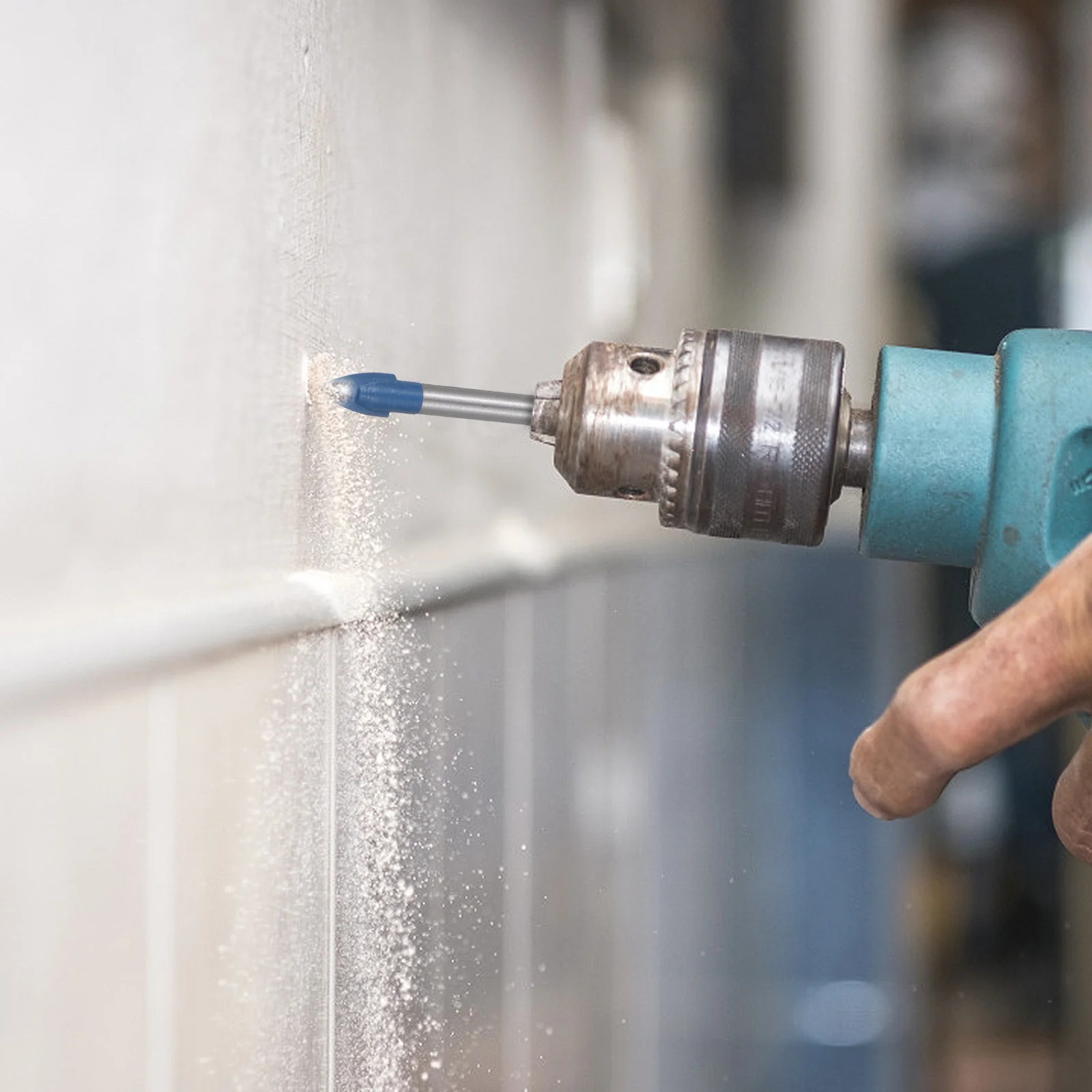 

5Pcs Hard Alloy Hole Opener Drill Bits Professional Glass Ceramic Tile Drilling Tool Cross Accurate Tile Drill Bit