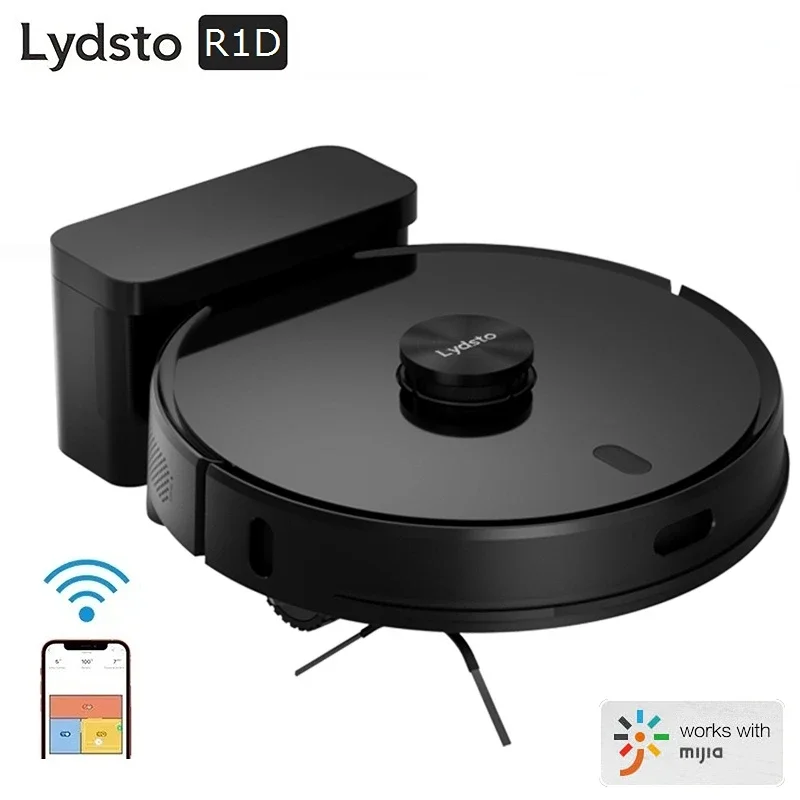 

Lydsto R1D Smart Control Robot Vacuum Cleaner Lysmrt V5 Efficient Algorithm,Strong Suction,Lower Noise Multi-graph Memory