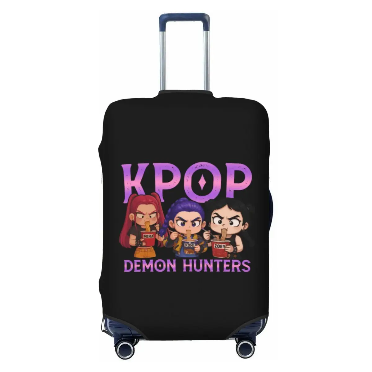 

Custom KPop Demon Hunters Luggage Cover Elastic Travel Suitcase Protective Covers Suit For 18-32 inch