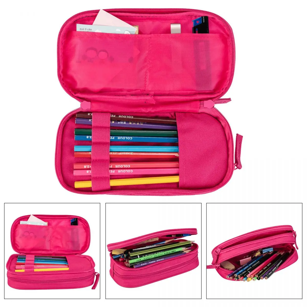 Imagem -04 - Rainbow Dash Pinkie Pie Pencil Cases Mlp Pen Bolsa Kids Large Storage Presente de Material Escolar Moda