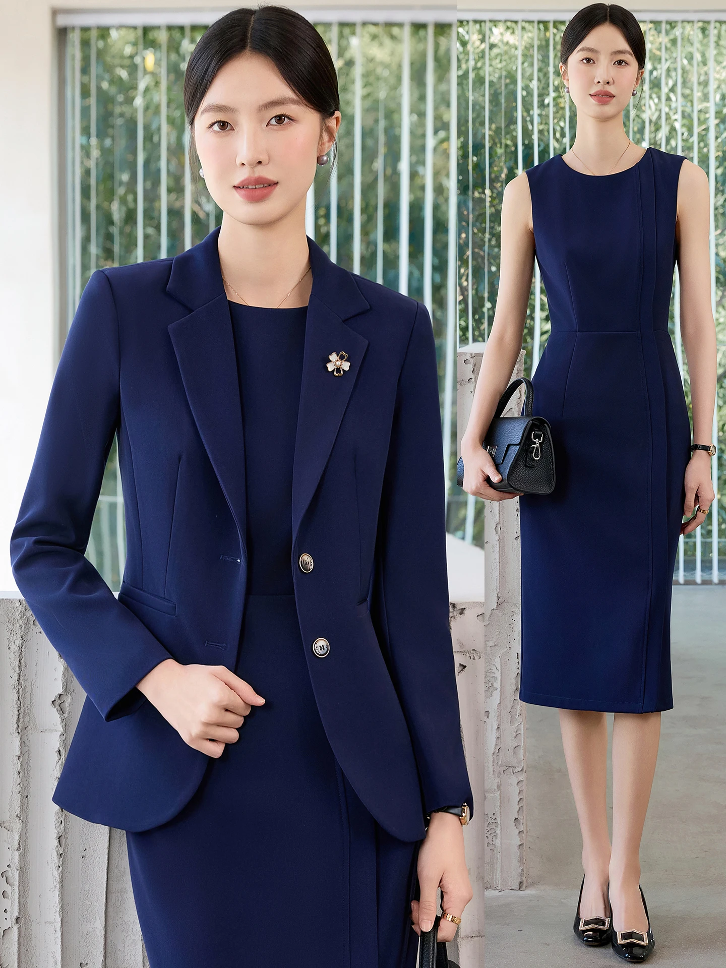 

Оливково-зеленый женский костюм-двойка: пиджак и платье. Профессиональный комплект для весны и осени в стиле «Богиня». Готовый к выходу в свет, приталенный крой.