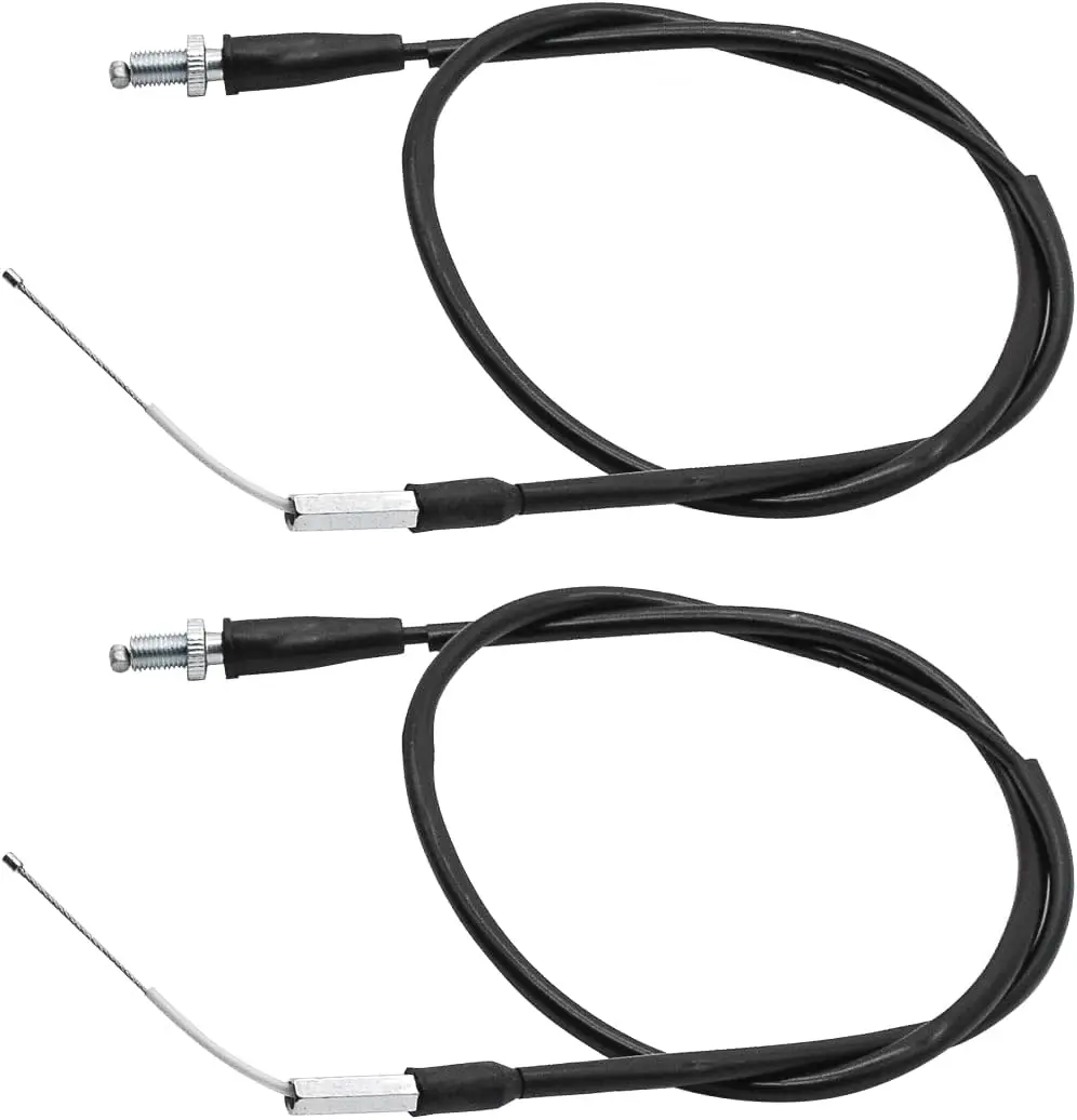 2pcs Throttle Cable Fit for Yamaha Big Bear 400 YFM400F 2X4 4X4 2000 2001 2002 2003 Replace for 5FU-26311-01-00,5FU-26311-00-00
