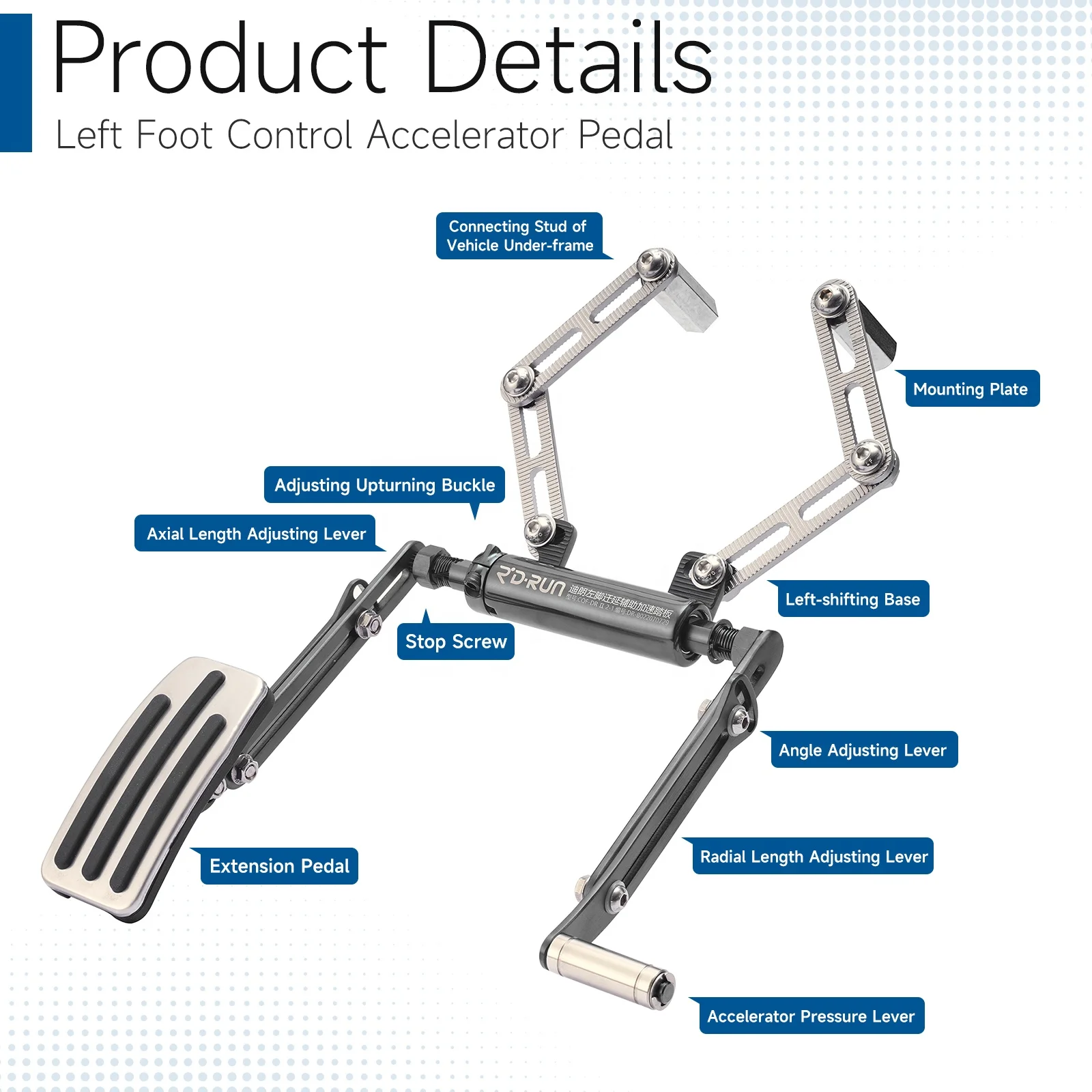 Driving Car Left Foot Accelerator Pedal for Handicapped