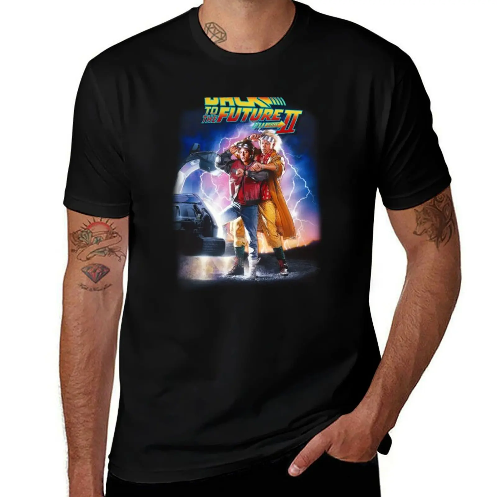 playera Love Origin Flims Back to Future II T-Shirt Soft Cotton Print T-Shirt