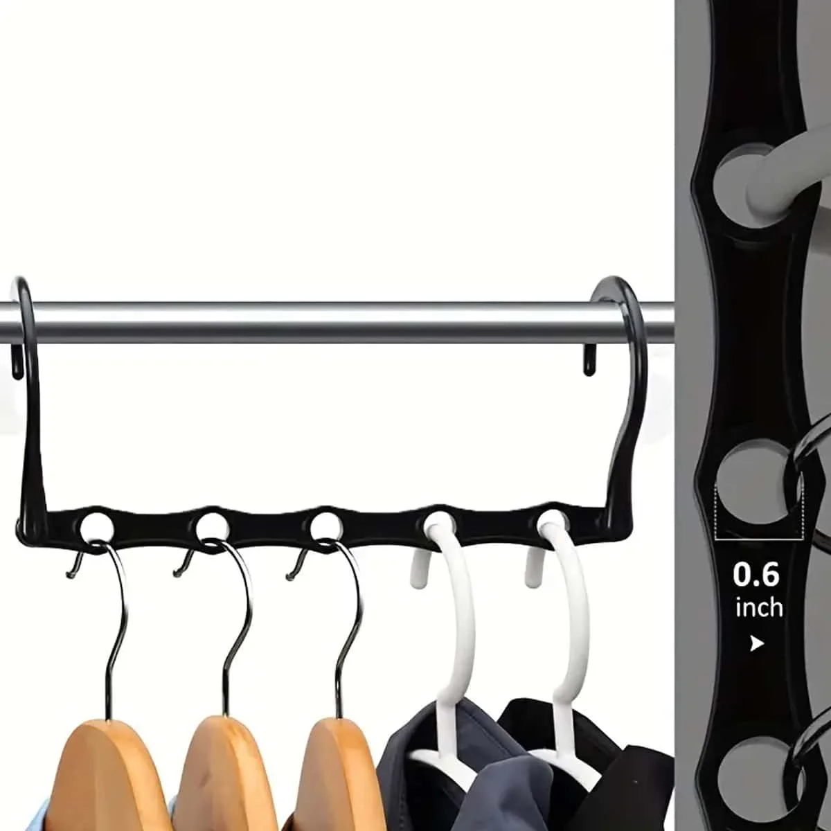 1PC Multi-functional clothes hanger with connecting hooks, m