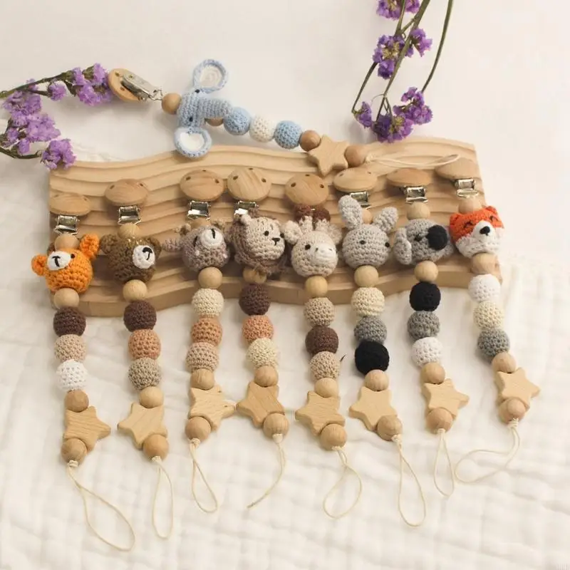 

16cm Baby Pacifier Holder Clip Chain Teething Toy Strap Fall Prevention Lanyard A2UB