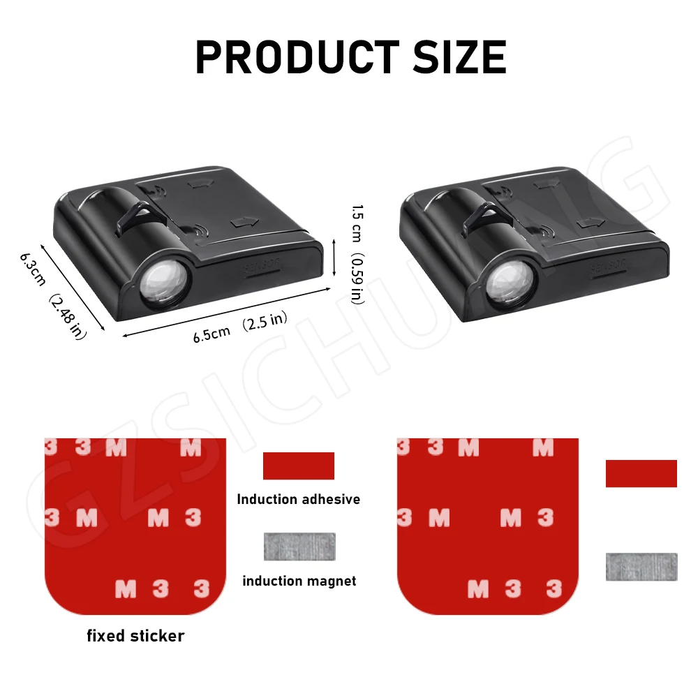 Lumières de bienvenue à LED pour voiture, budgétaire de courtoisie, lumière d\'emblème de logo mesurost Shadow, Jeep Grand TraffWJ WK WL 2021 2020