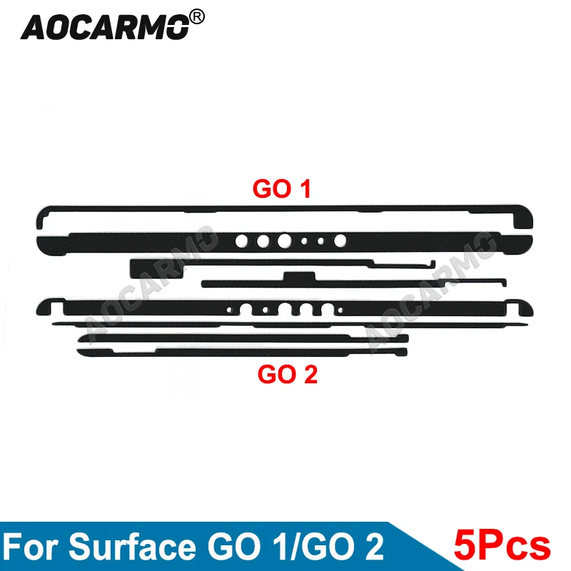 Aocarmo 5Pcs/Lot For Microsoft Surface GO 1 2 GO1 GO2 Display Adhesive Frame Glue LCD Front Sticker Tape