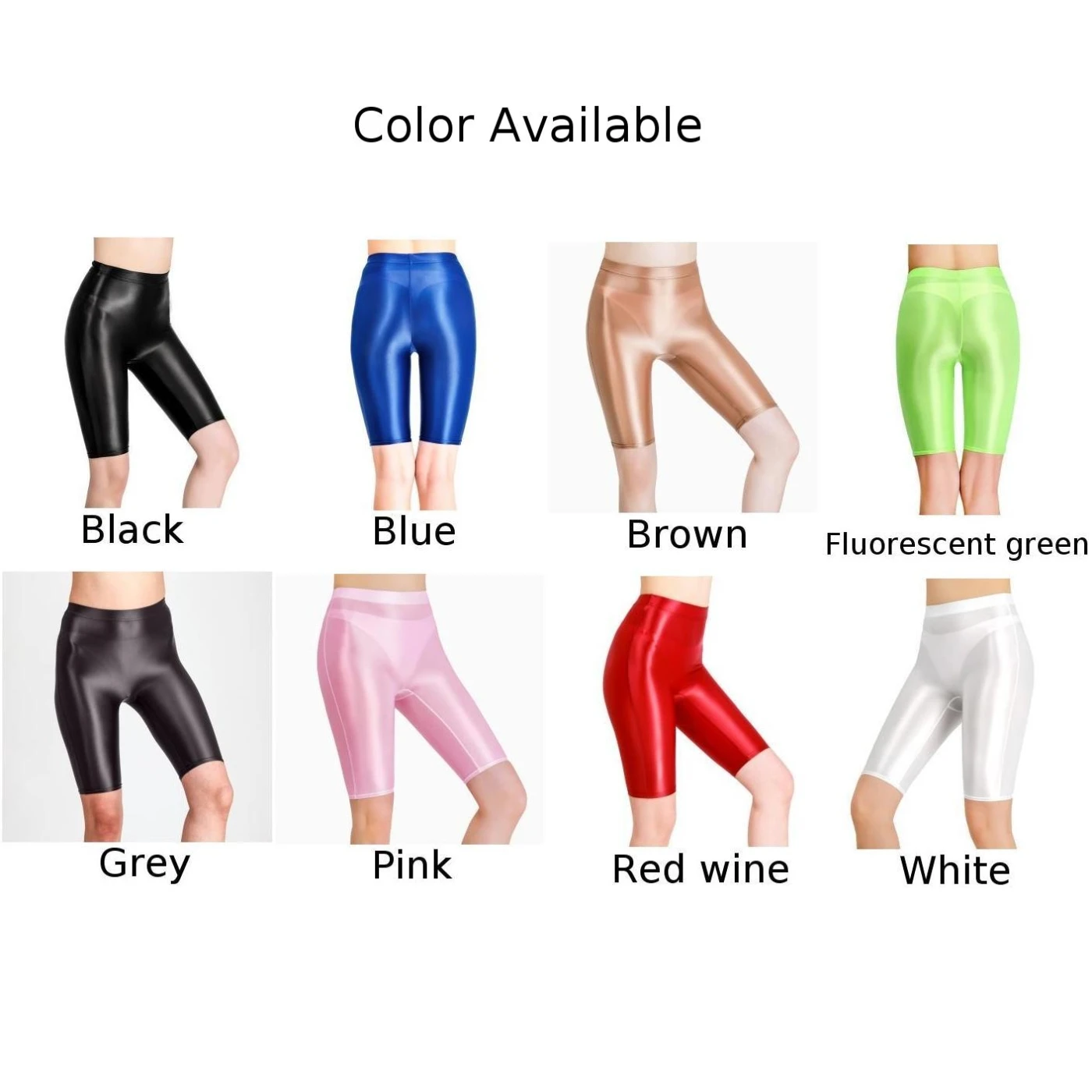 Jeggings sexis para mujer, pantalones cortos transparentes, brillantes, perspectiva húmeda, ropa interior elástica suave, calzoncillos brillantes al óleo, pantalones de Yoga y Fitness