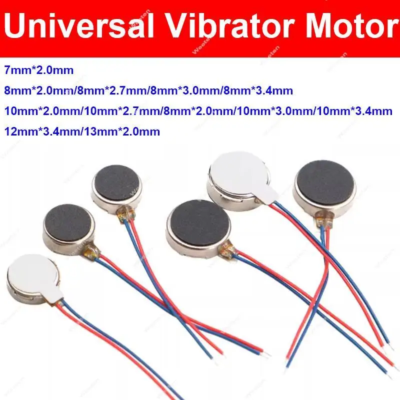 Universal Vibrator Motor For Asus Xiaomi ZTE Phone Models Universal Motor Flex Cable 7mm 8mm 10mm 12mm 13mm Parts