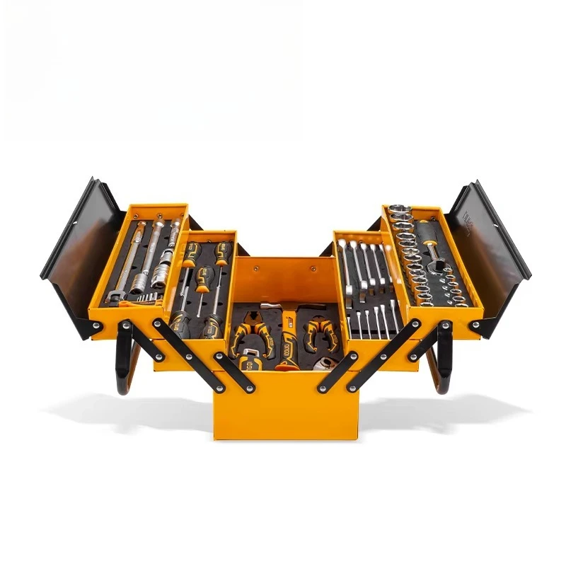 

59pcs Multi-layer Folding Combination Wrench Pliers Screwdriver Toolbox Set