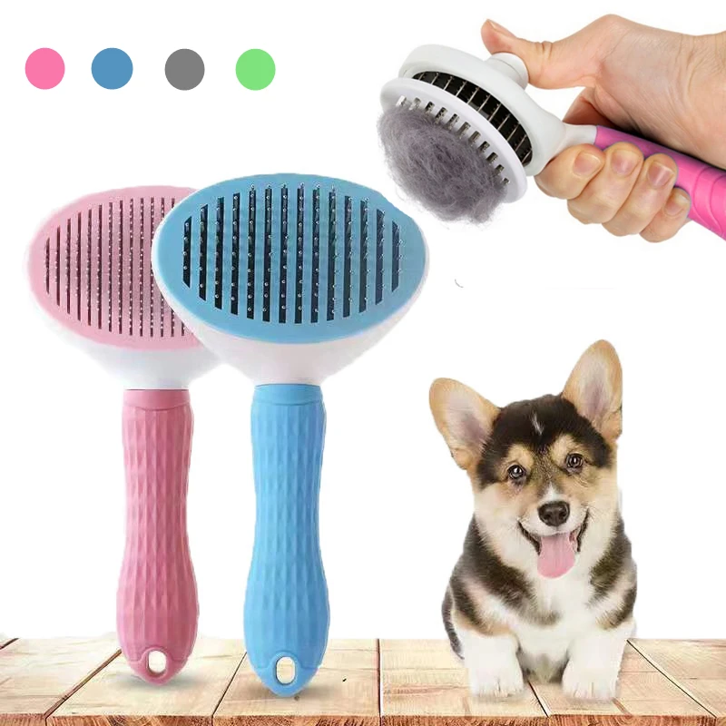 Pet Dog Hair Brush Cat Comb Grooming And Care Cat Brush Stainless Steel Comb For Long Hair Dogs Cleaning Pets Dogs Accessories