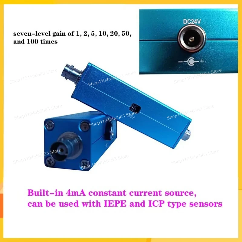 مكيف إشارة كسب سبع سرعات، فلتر مكبر للصوت بمصدر تيار مستمر لتسريع الاستشعار، واجهة BNC