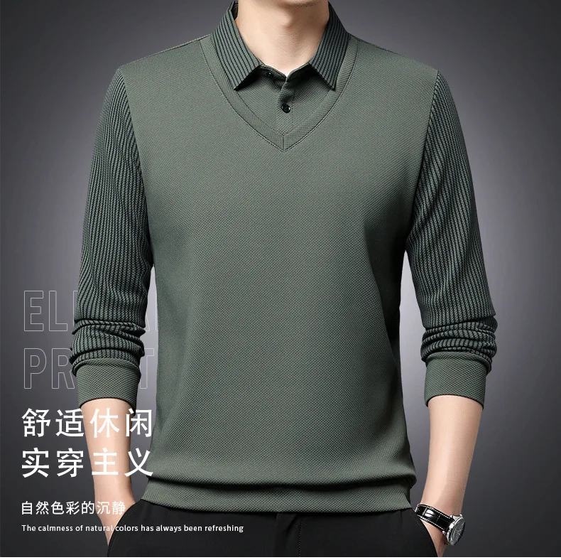 

Mens Polo Shirt Long Sleeve Loose Polo Shirts Men Fashion Casual Business Cotton Sports Polos Men Jerseys Plus Size Work Clothes