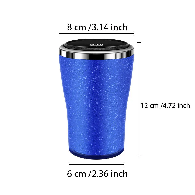 منفضة سجائر عالمية محمولة ، كوب سيارة ، دخاني ، مثبطات اللهب ، 1 LED #6