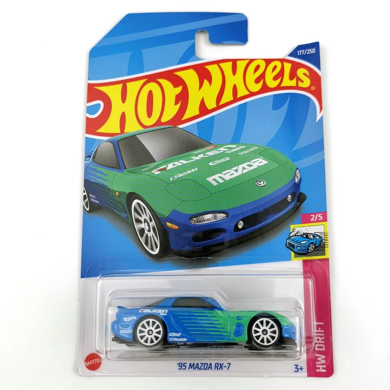 2024-170 / 2022-177 Hot Wheels Cars 95 MAZDA RX-7 1/64 Metal Die-cast Model Collection Toy Vehicles