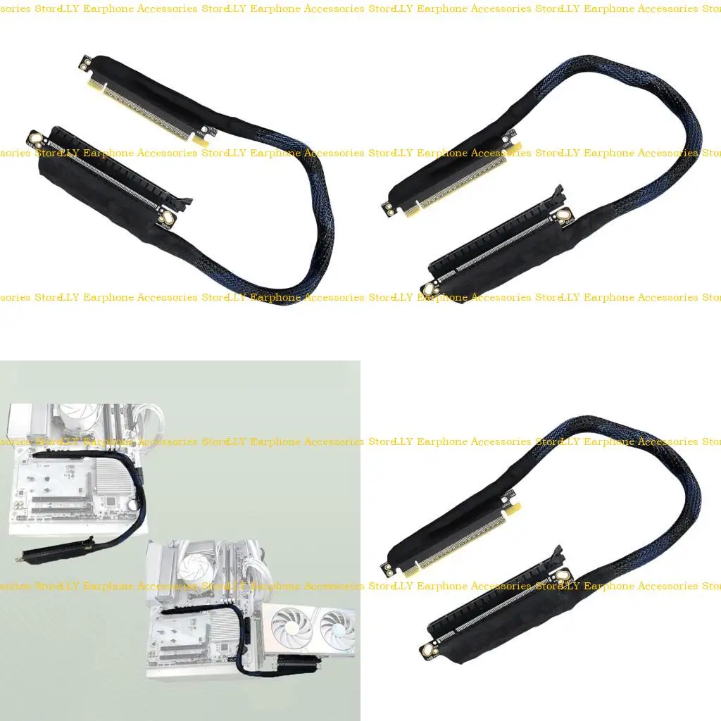 

462E 180Degree Angled PCIE5 X16 Extension Cable Highly speed 64GB\S Integrity