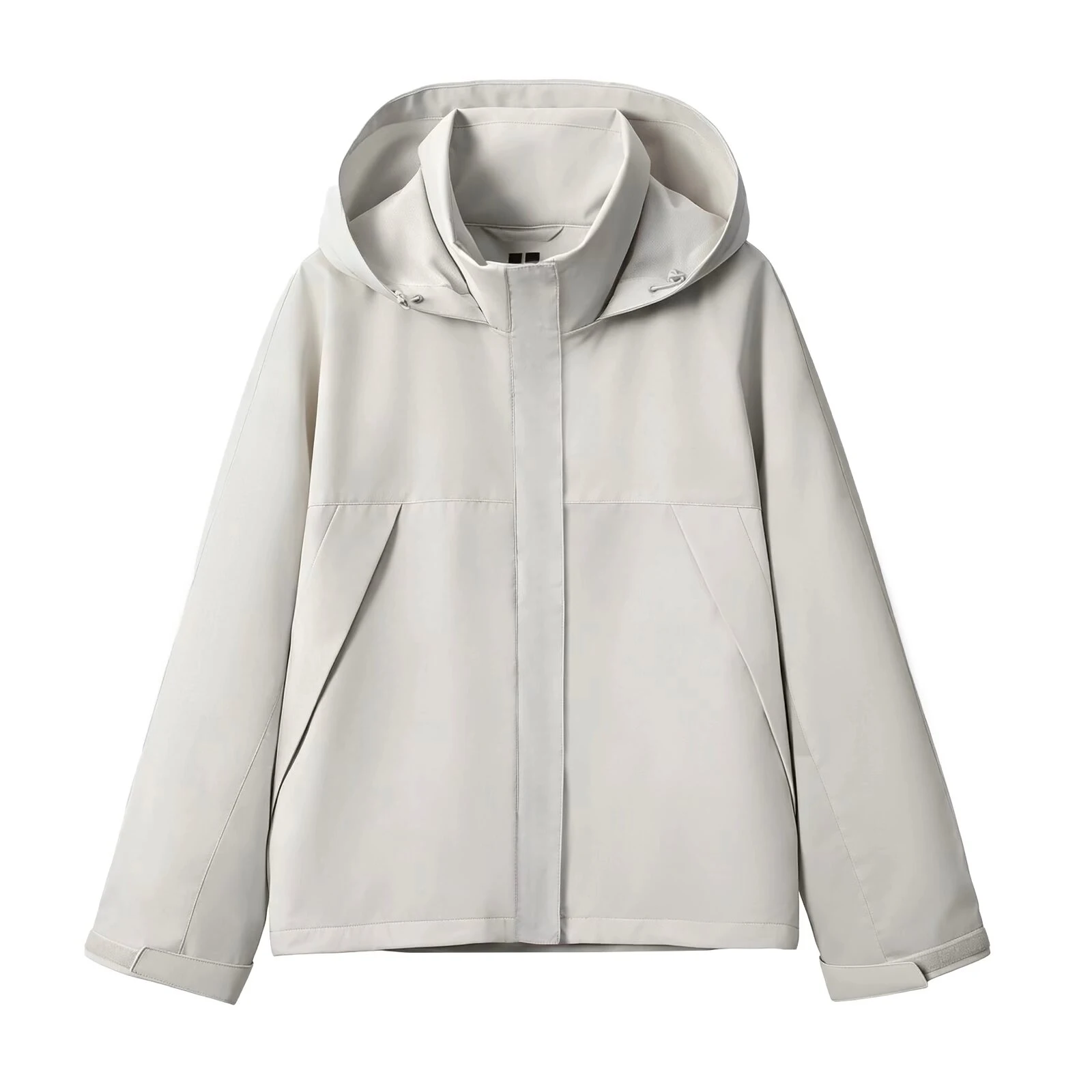 Color blocked outdoor windproof and waterproof winter casual style hooded jacket stand up collar women's assault jacket