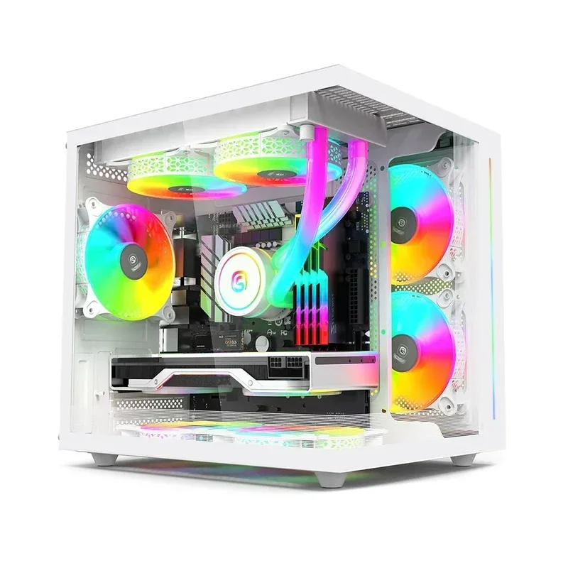 Ordenador de escritorio para juegos de fábrica Intel I5 12400f I7 14700kf Amd R5 5600gt R7 8700f 1tb Ssd 16gb Ram Gamers Pc de escritorio todo en uno