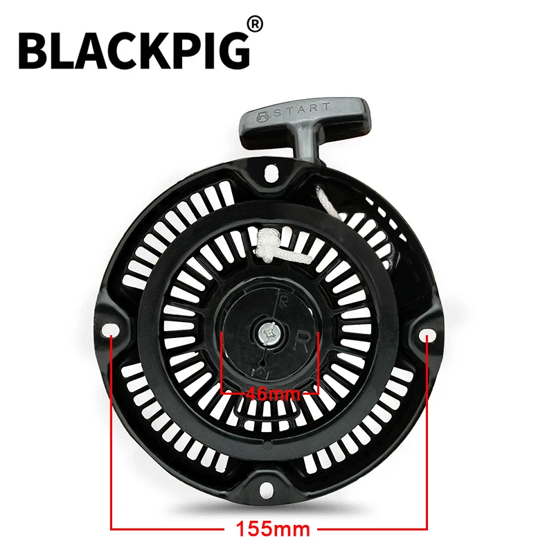 155MM 167F EY12 Water Pump Recoil Starter Pull Plate Assembly Low style Gasoline trowel RGX2400 Generator Spare Parts