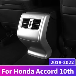 ABS Car Rear Air Conditioning Vent Outlet Protective Trim Cover Sticker For Honda Accord 10th 2018-2022 Car Styling Accessories