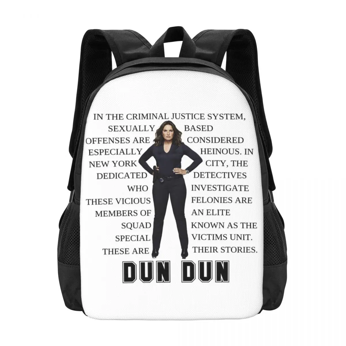 

SVU Intro With Benson Backpack Hot Sale Daypack Large Capacity Kids BookBag School Bag Shoulder Bags for Men Women
