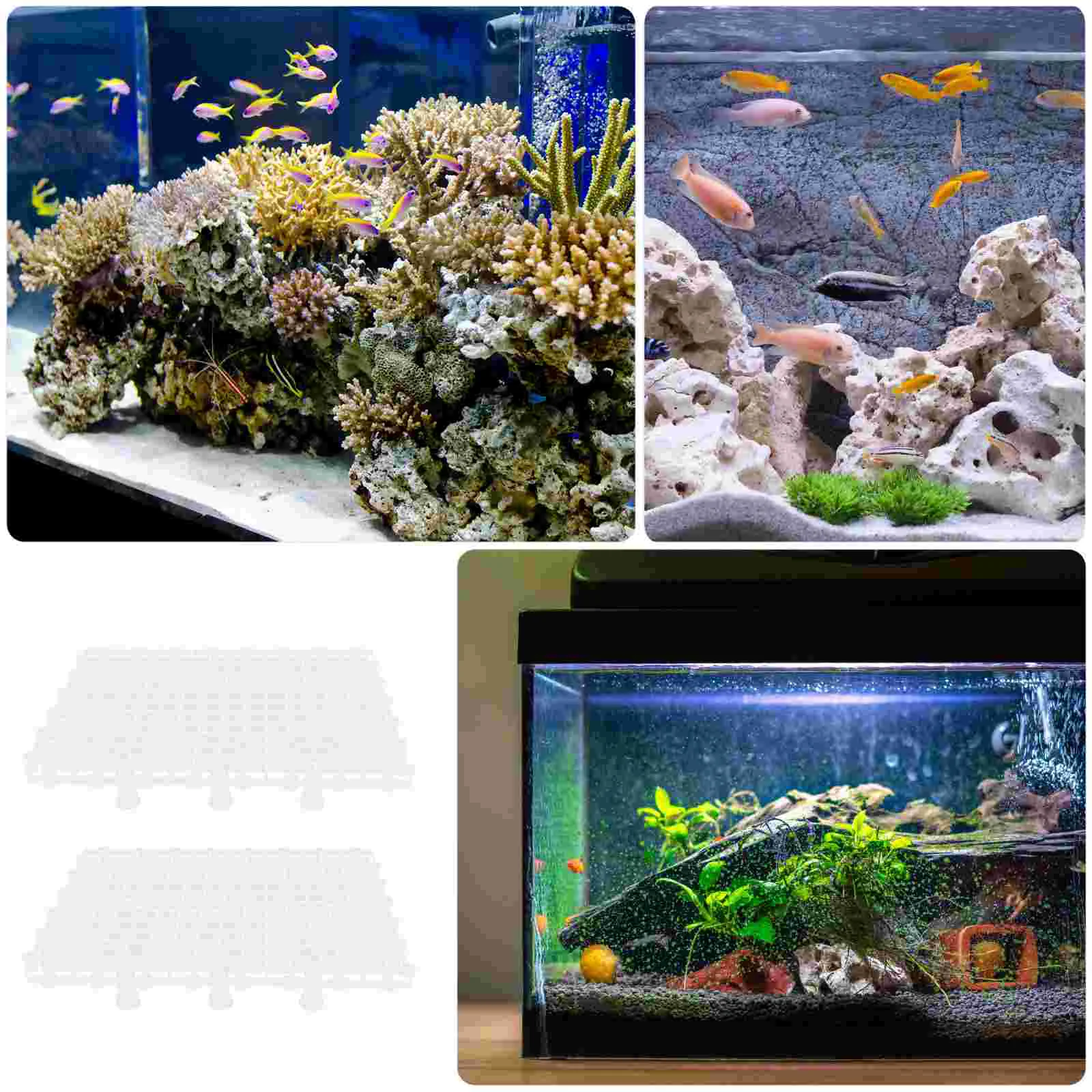 Fish Tank Divider Aquarium Bottom Isolation Board Accessory Net Filtering Red Filtration Plate