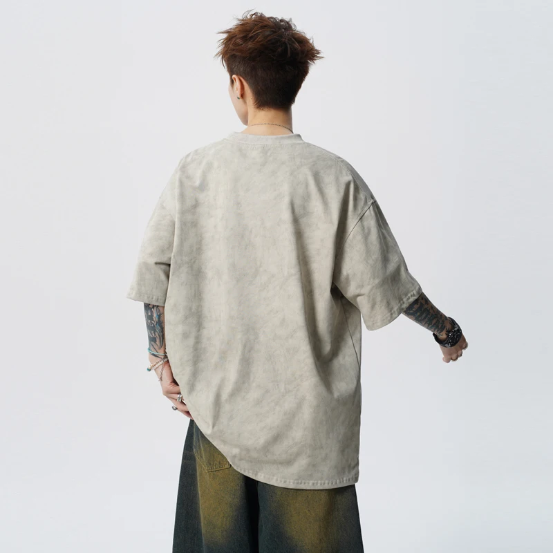 Fashion T-Shirt Summer Men's Streetwear Casual Short Sleeve Blouse Streetdress Hombre Male Clothing Camisa Men's T-Shirts Tees
