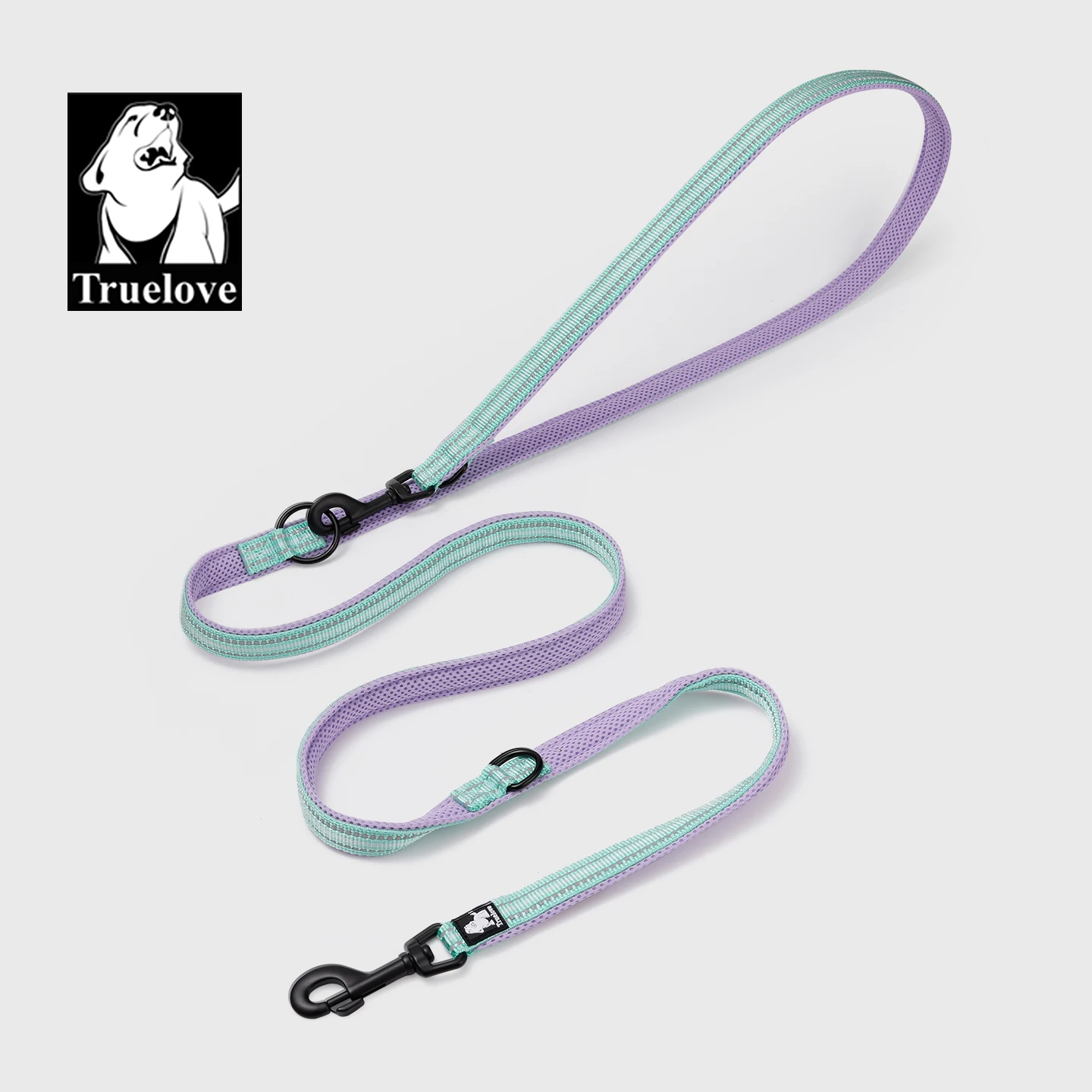 Truelove Adjustable Reflective Dog Lead 7 In 1 Multi-function Leash_voghion.com