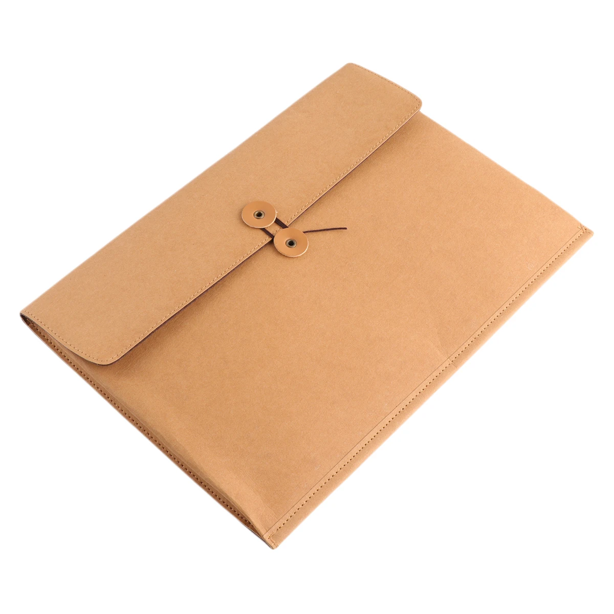 

Kraft Paper File Pocket Waterproof Filing Paper Bag Water Scrubbing Documents Pouch Retro File Bags Yellow