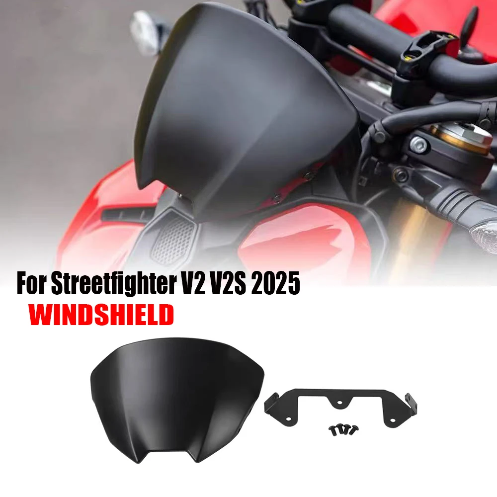 

For Ducati Streetfighter V2 V2S 2025-2026 NEW Motorcycle accessories front Windshield fairing v2 /S Deflector Windproof Parts
