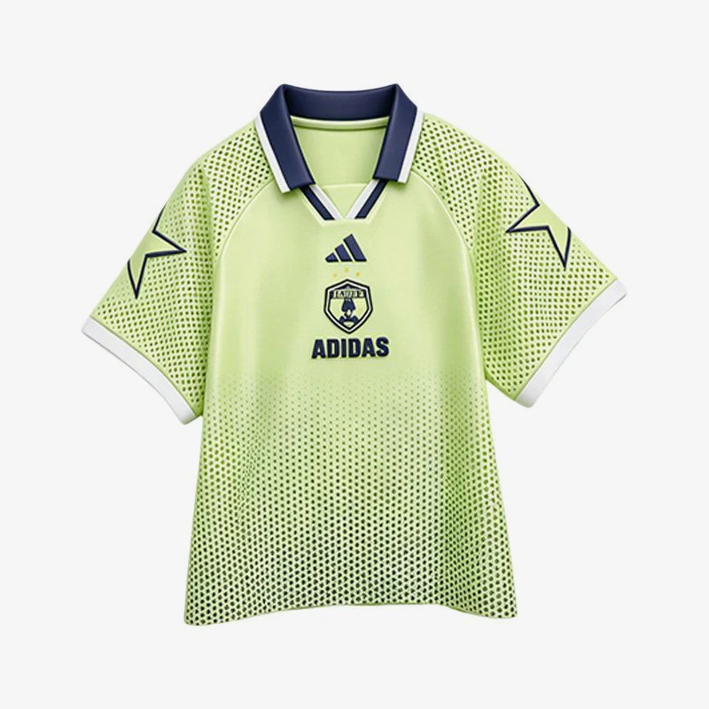 adidas-genuine-das-t-shirt-children's-football-style-mesh-collar-short-sleeved-shirt-kr7586