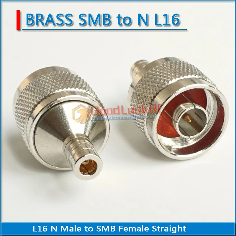 

SMB To N Connector Coax Socket SMB Female to N Male Plug SMB - N Nickel Plated Straight jack Coaxial RF Adapters