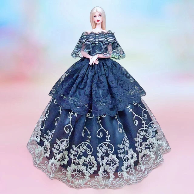 for barbie evening dress barbie doll dresses clothes lot wedding dress set accessories vestidos wedding gown barbie doll clothes AliExpress 26